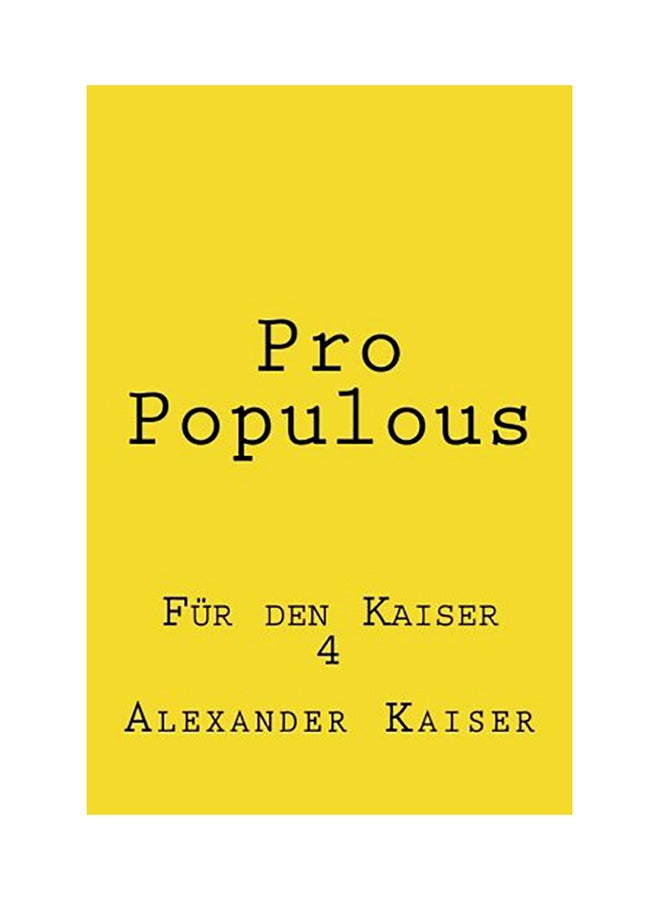 Pro Populous: Für den Kaiser paperback english 