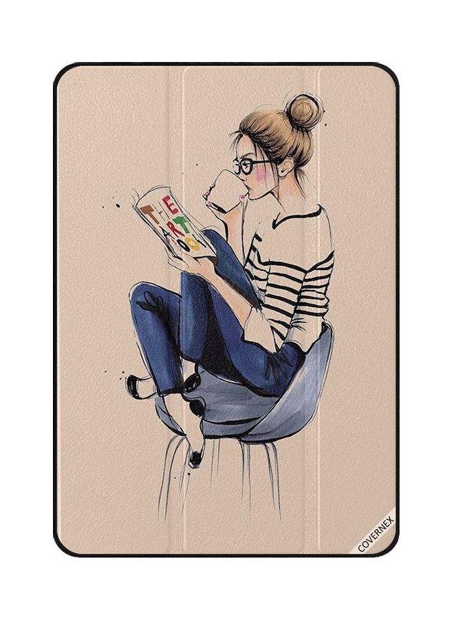 Covernex Drinking Coffee While Reading The Art Protective Case Cover For Apple iPad Mini 1st/2nd/3rd Gen Multicolour 