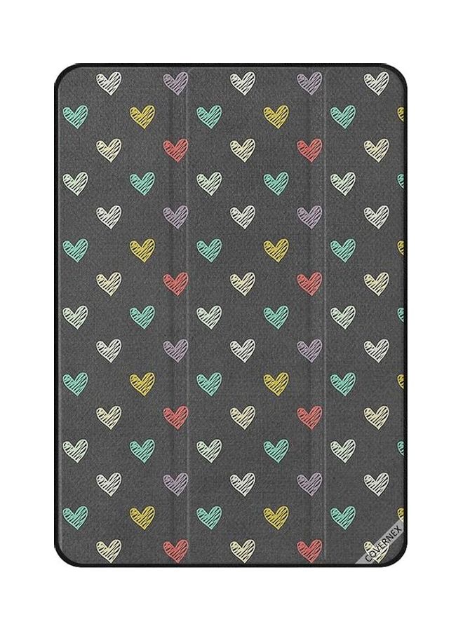 Covernex Small Multi Color Hearts Pattern Protective Case Cover For Apple iPad Mini 1st/2nd/3rd Gen Multicolour 