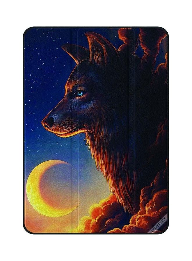 Covernex Wolf And Half Moon Protective Case Cover For Apple iPad Mini 1st/2nd/3rd Gen Multicolour  - Image 1