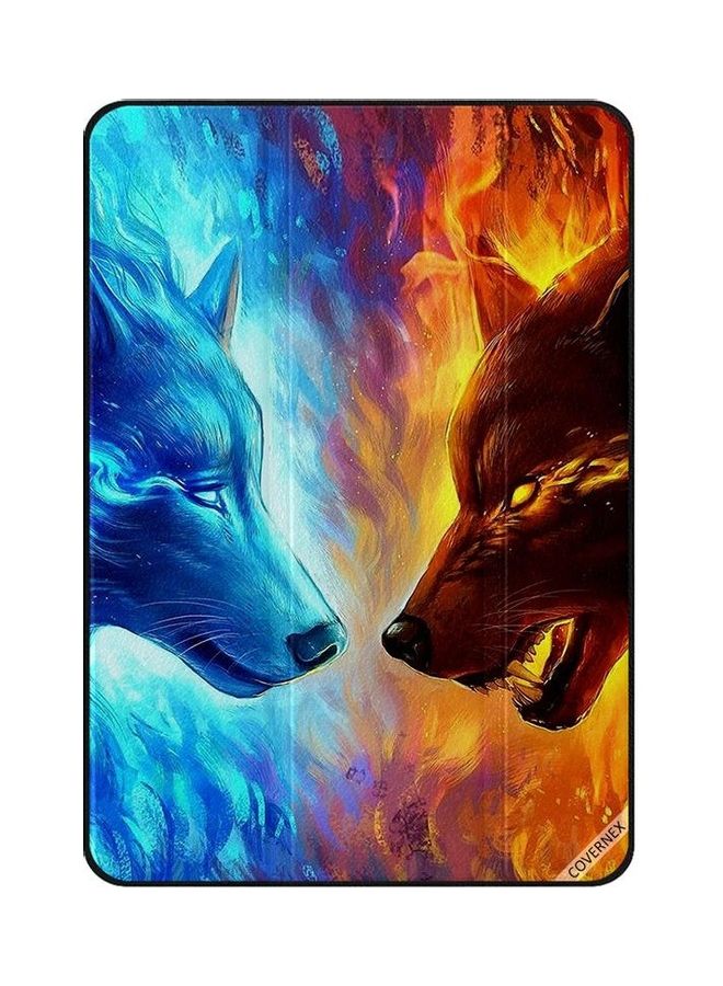 Covernex Fire And Ice Wolf Protective Case Cover For Apple iPad Mini 1st/2nd/3rd Gen Multicolour 