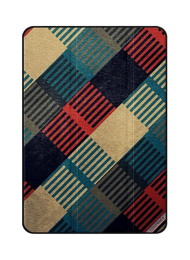 Covernex Blue Lines Square Shape Pattern Protective Case Cover For Apple iPad Mini 1st/2nd/3rd Gen Multicolour