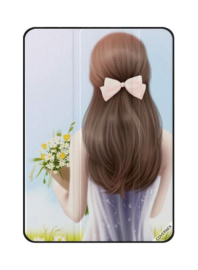 Covernex Girl Waiting Holding Flowers Protective Case For iPad Mini 1st/2nd/3rd Gen Multicolour - Image 1