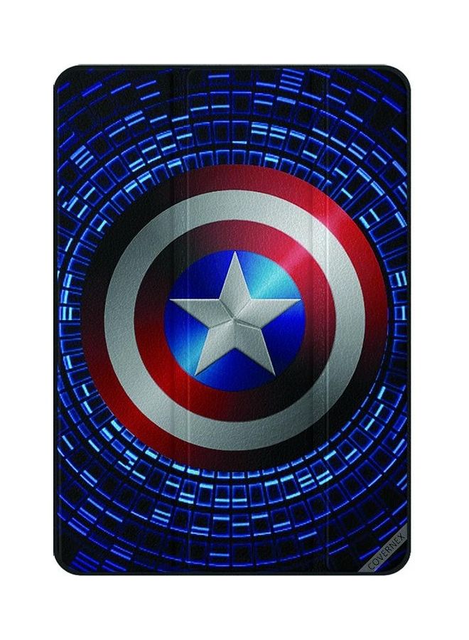 Covernex Captan America Shield Hd Protective Case Cover For Apple iPad Mini 1st/2nd/3rd Gen Multicolour