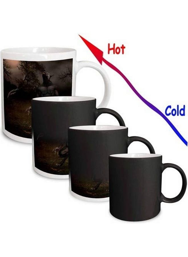 3DROSE - Werewolf Howling At The Moon Magic Tansform Printed Mug Multicolour - Image 1