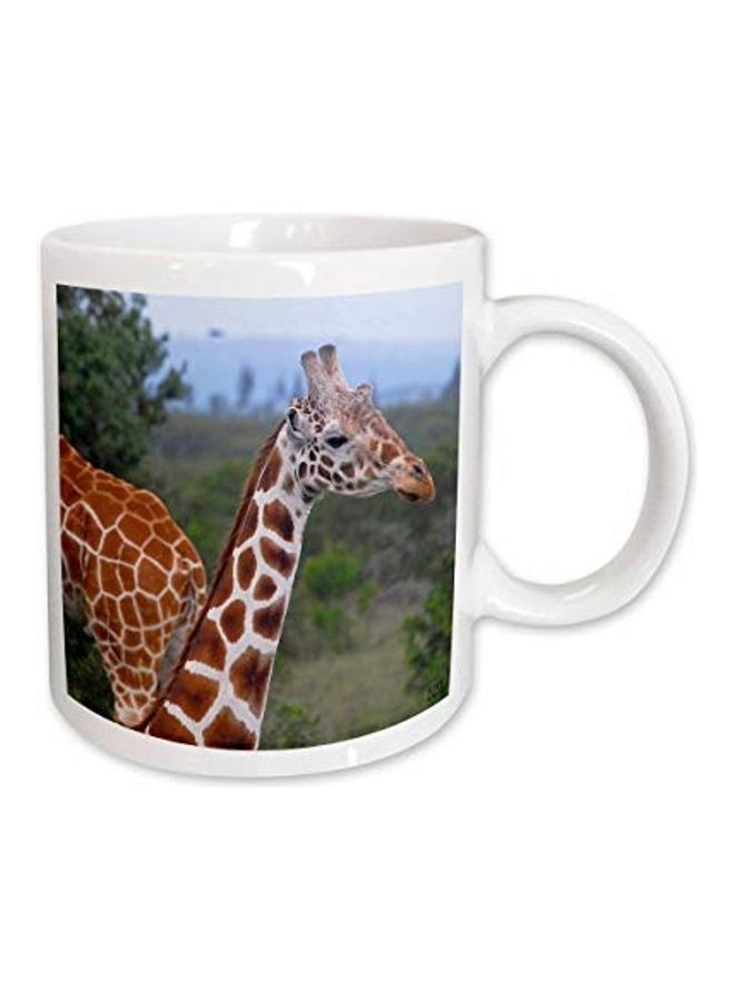 3Dروز مج بطبعة زرافات متعدد الألوان