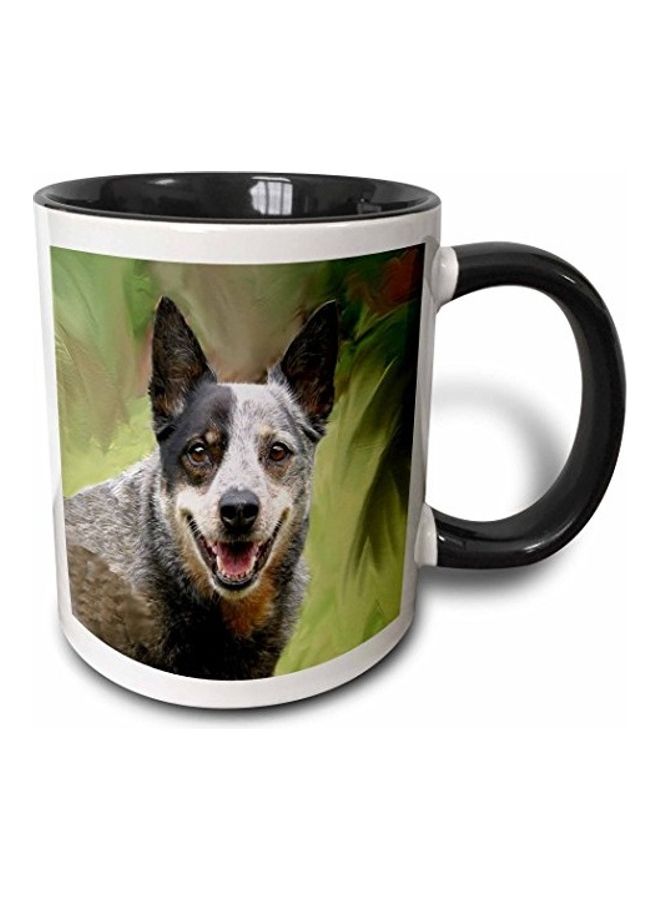 3Dروز مج بطبعة كلب ماشية أسترالي متعدد الألوان