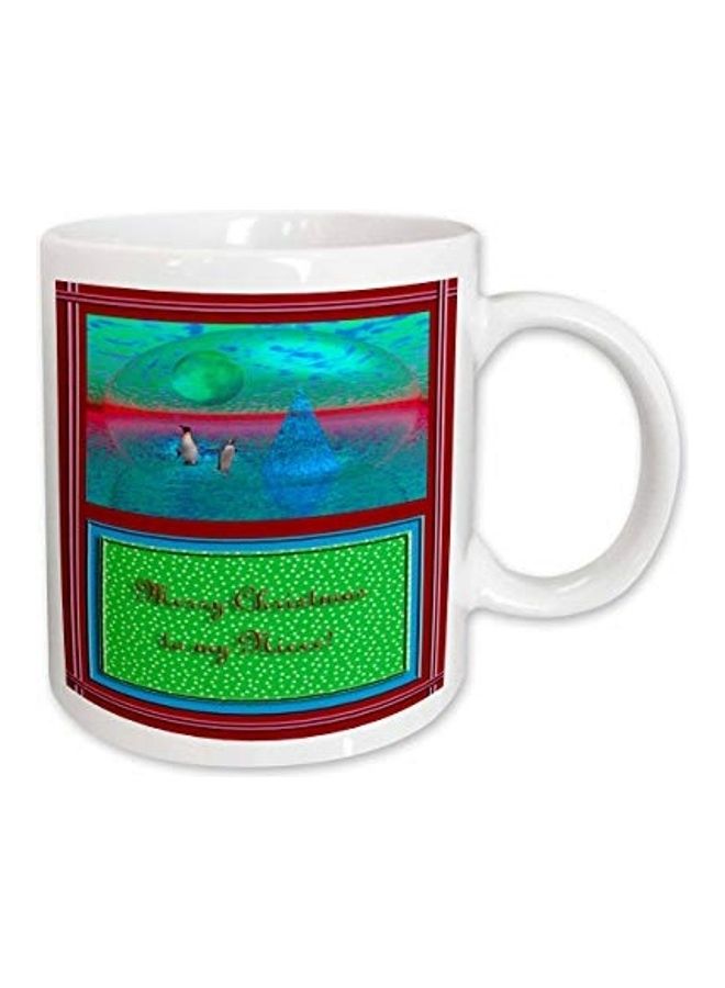 3DROSE Penguin Land 3D Merry Christmas To My Niece Printed Mug Multicolour