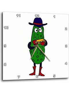 DPP 196091 3 Pickle Playing The Harmonica Wall Clock Multicolour 15x15inch