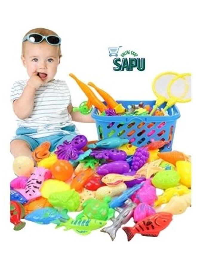 سابو طقم لعبة صيد السمك المغناطيسية لحوض السباحة من 17 قطعة - Image 3
