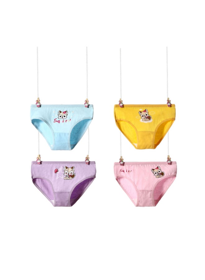 babyqlo 4 Pack Squirrel Printed Panty Multicolour  - Image 1