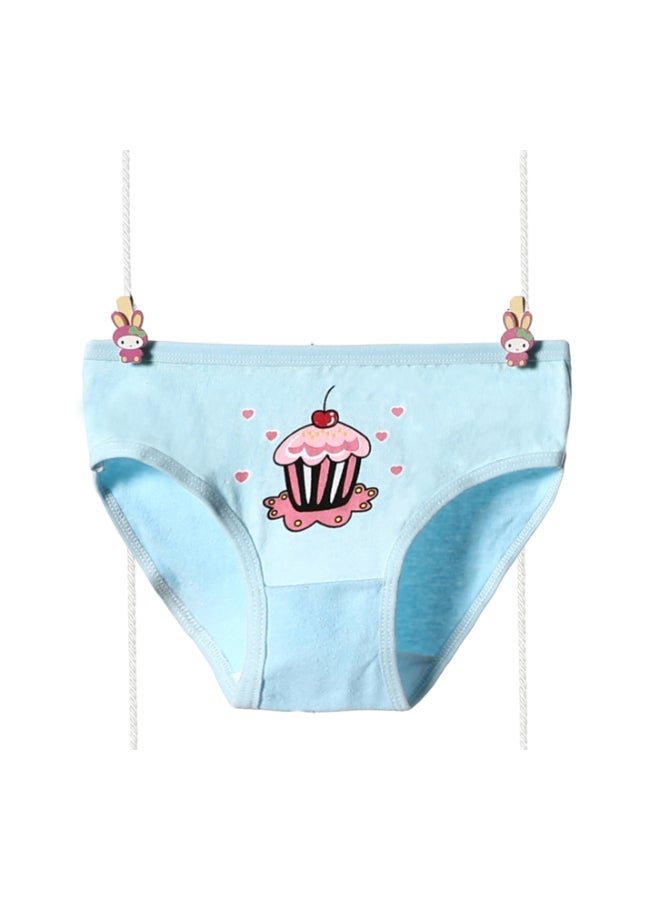 babyqlo 4 Pack Cute Porket With Cupcake Printed Panty Multicolour  - Image 2