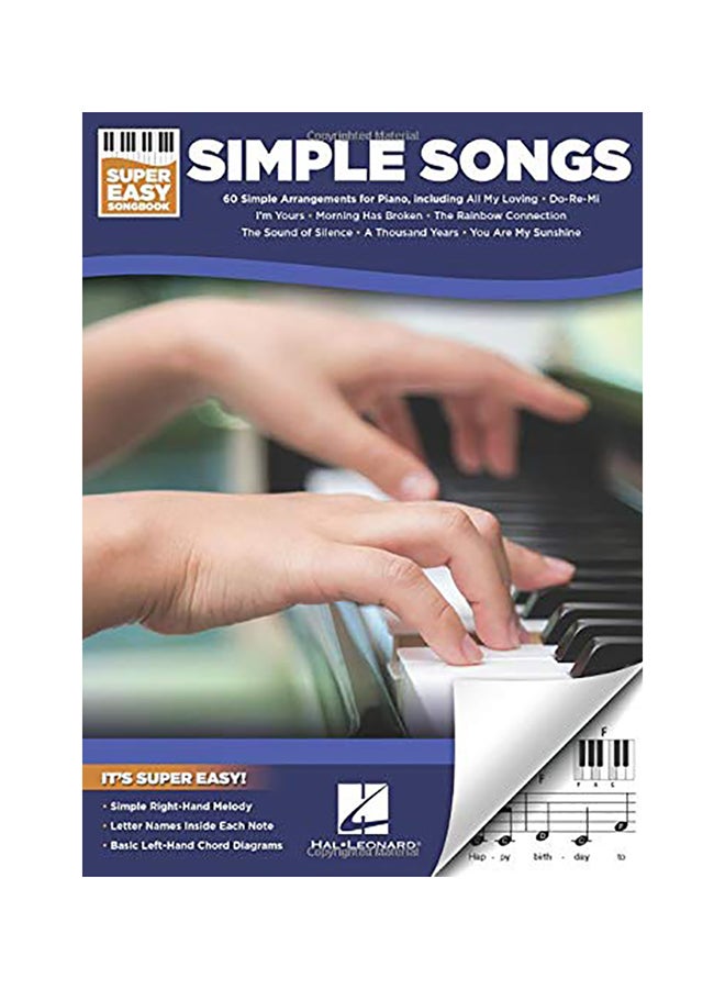 Simple Songs: Super Easy Songbook Paperback English