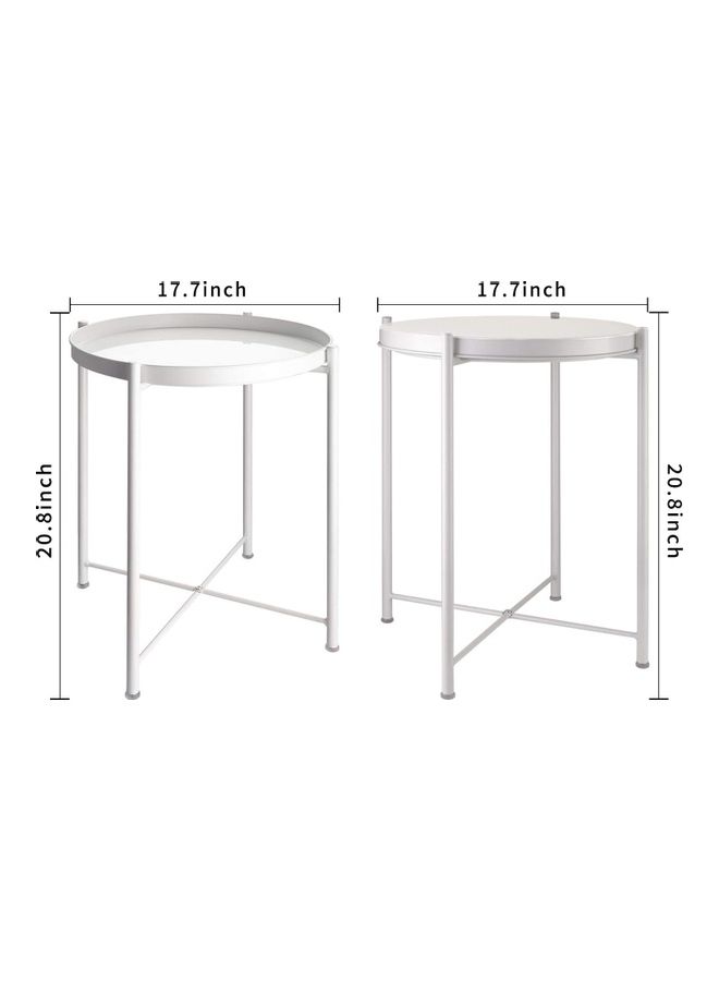 Generic Tray Table White 52x42x42cm  - Image 2