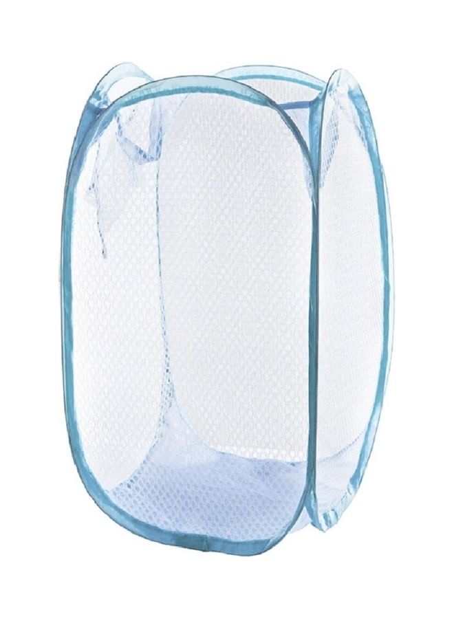 Foldable Mesh Pop Up Laundry Basket Blue 70 x 36 x 36cm - Image 1