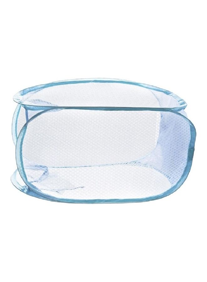 Foldable Mesh Pop Up Laundry Basket Blue 70 x 36 x 36cm - Image 2