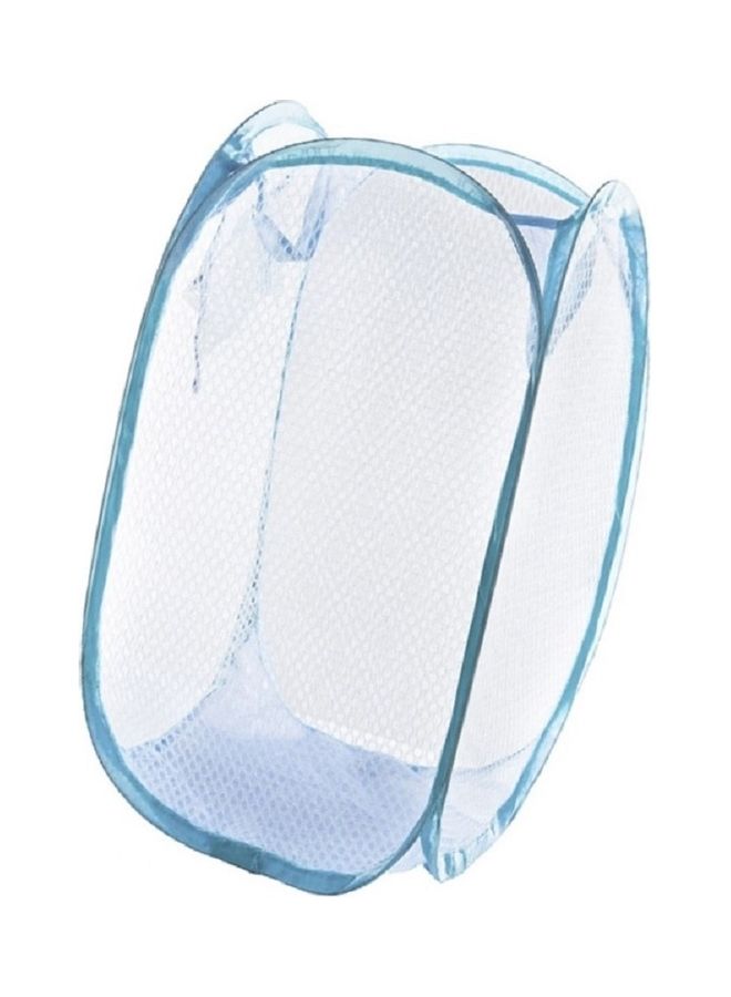 Foldable Mesh Pop Up Laundry Basket Blue 70 x 36 x 36cm - Image 3