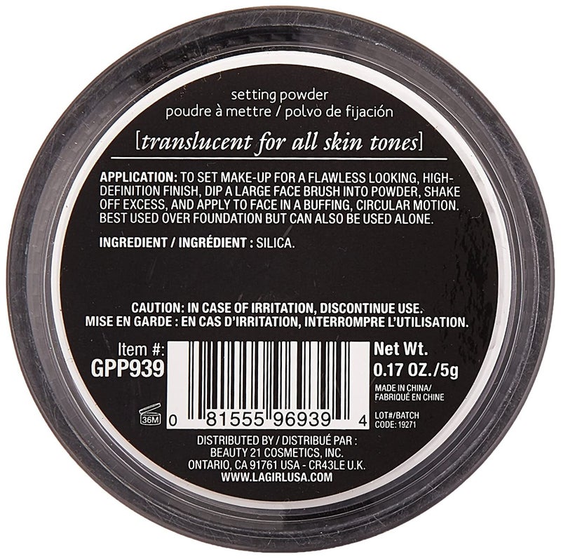 LA Girl - Pro Powder High Definition Setting Powder Translucent - Image 1