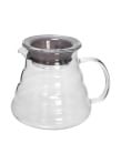 East Lady - Glass Coffee Carafe With Lid  Clear/Silver-800ML Clear 800ml - Image 1