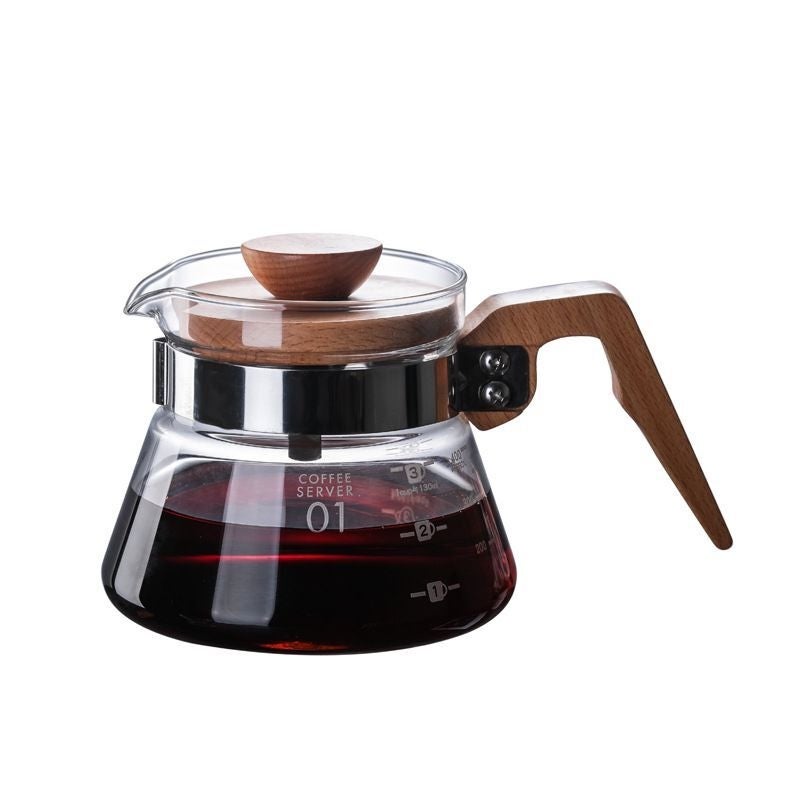 East Lady Tea Pot With Wooden Handle Clear/Brown 10x11x11cm  - Image 2
