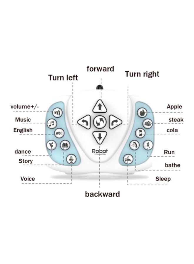 Voberry - Smart Robot Remote Control Electronic Walking Dancing Vocal Toy 16.5x6.5x9.5cm - Image 1