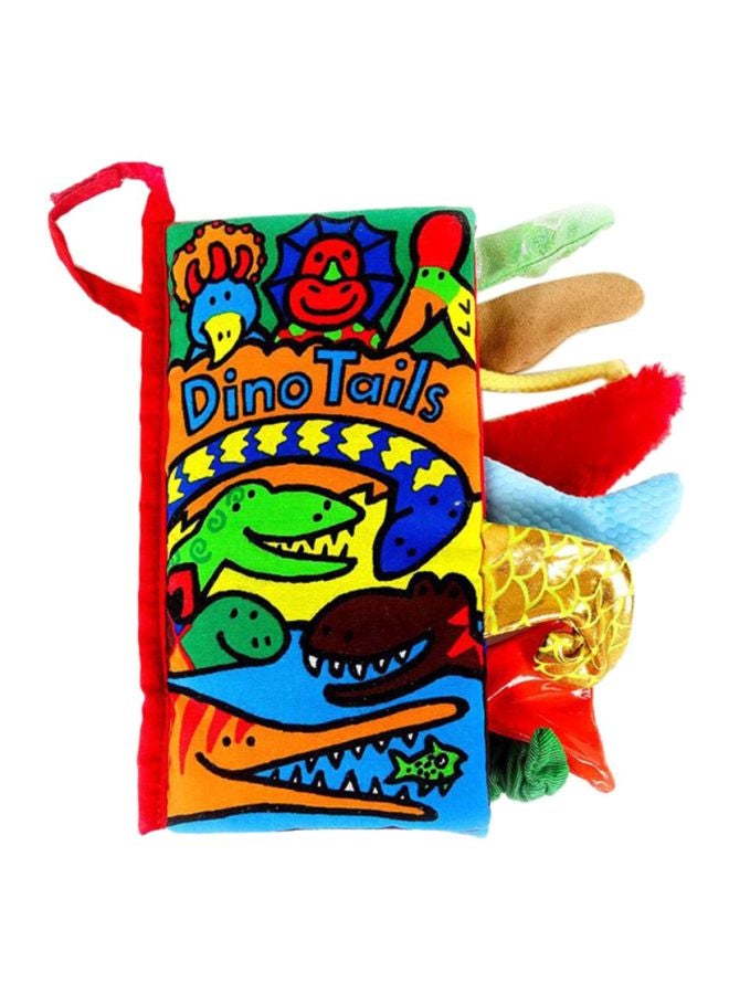 بيوينتي كتاب قصص للأطفال مصنوع من القماش بملمس ناعم بتصميم على شكل ذيل حيوانات