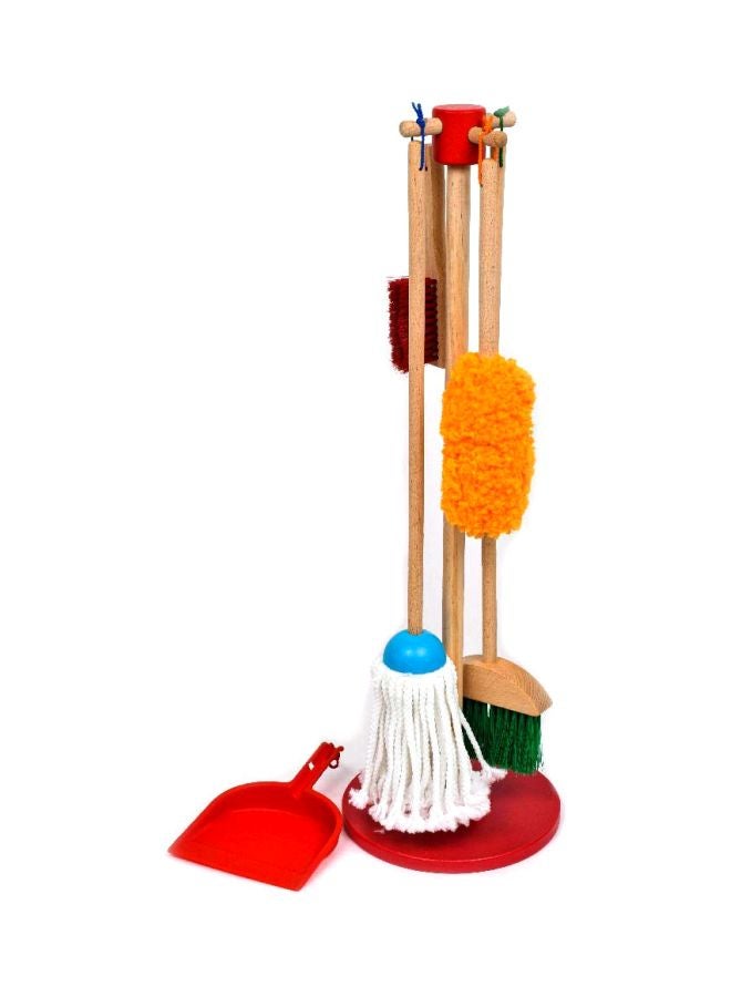Melissa & Doug - 6-Piece Durable Sturdy Portable Lightweight Dust Sweep Mop House Cleaning Set 12.7x27.94x71.12cm - Image 1