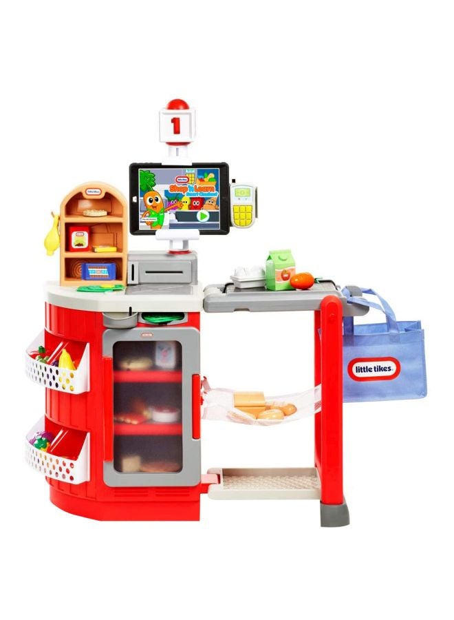 little tikes Shop 'N Learn Smart Checkout Playset 646713 40x13.75x31.75inch  - Image 1