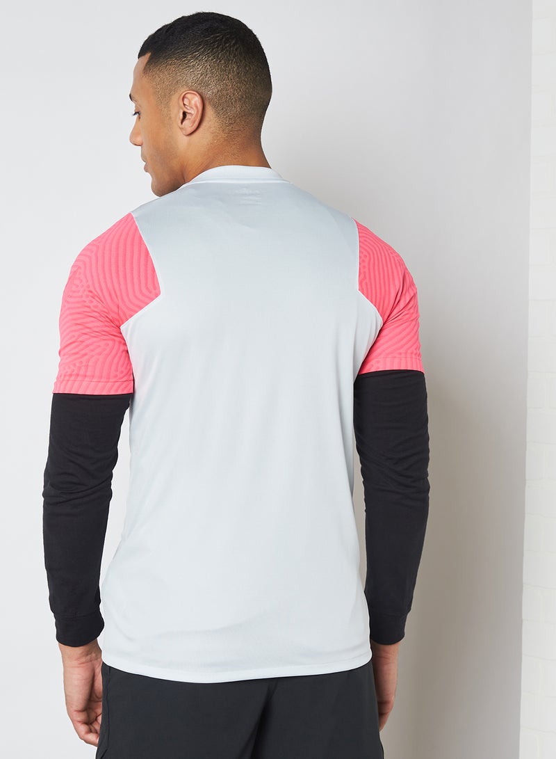 Nike - PSG Strike Football T-Shirt Pure Platinum/Hyper Pink/(Black) - Image 1
