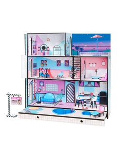 85-Piece Doll House Playset 10x37.25 33.25inch