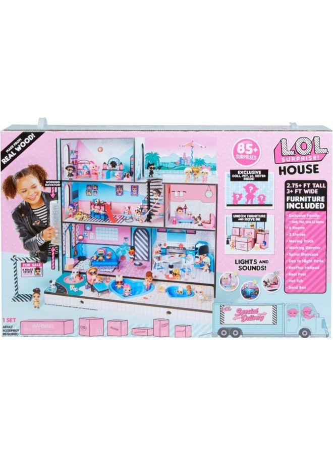 L.O.L. SURPRISE! - 85-Piece Doll House Playset 10x37.25 33.25inch - Image 1