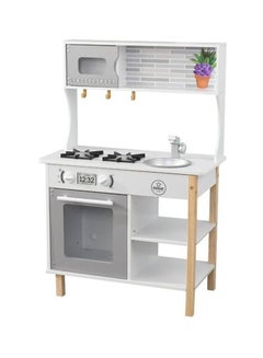 KidKraft All Time Wooden Play Kitchen 23.6x13.5x35.5inch  - Image 1