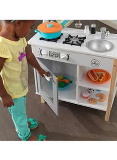 KidKraft All Time Wooden Play Kitchen 23.6x13.5x35.5inch  - Image 5