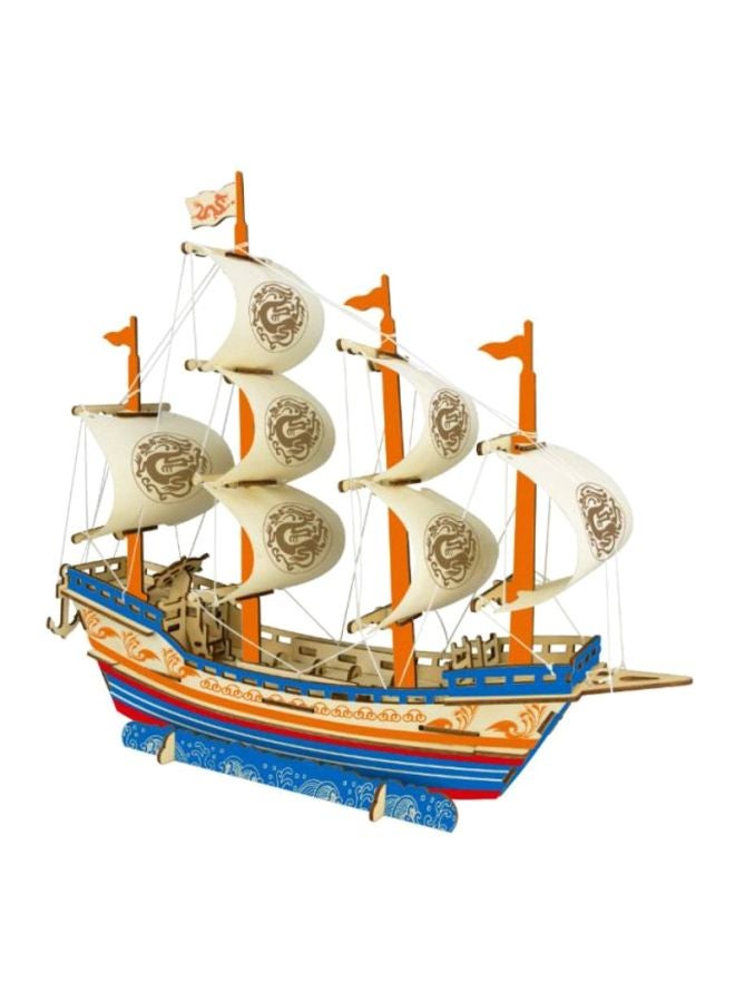 Beauenty 3D Ship Wooden Puzzle 37x9x30cm - Image 1