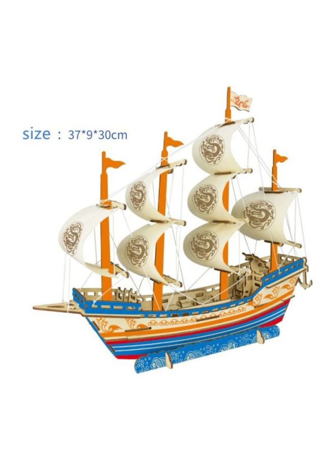 Beauenty 3D Ship Wooden Puzzle 37x9x30cm - Image 2