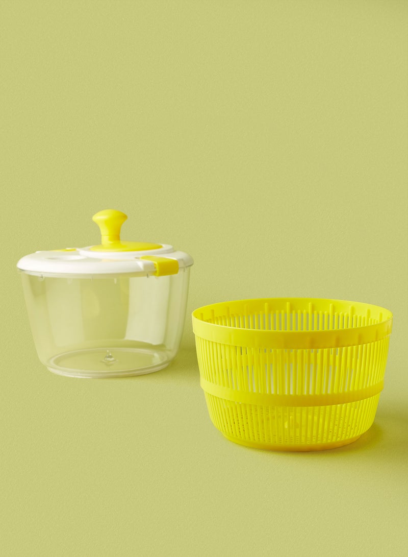 Noon East Manual Salad Spinner Yellow/White 4.5ml - Image 2