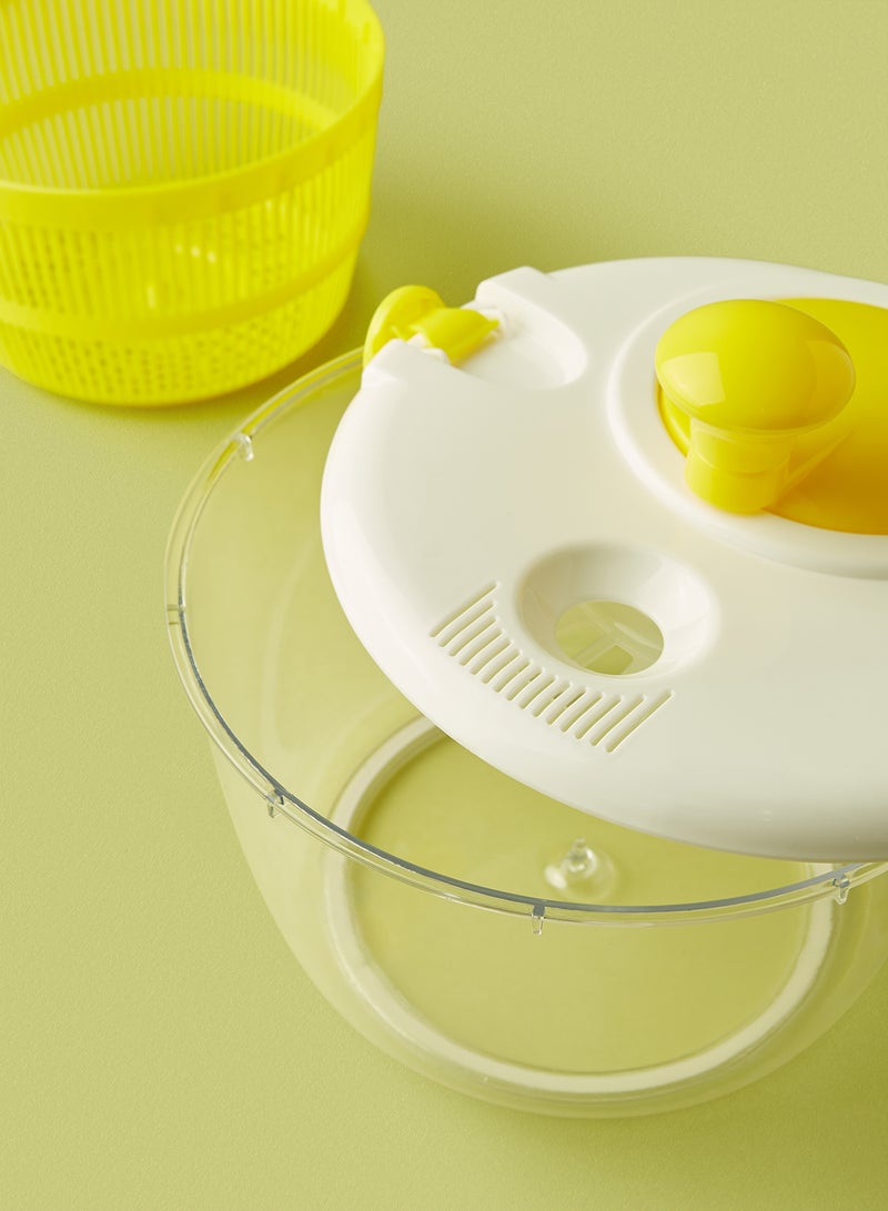 Noon East Manual Salad Spinner Yellow/White 4.5ml - Image 4