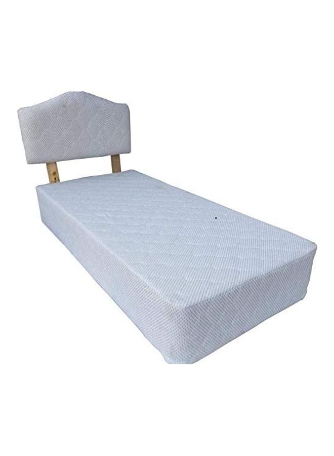 DEEP SLEEP Every Night - Deep Sleep Devan Bed With Headboard And Spring Pillow Top Mattress White 180 X 200cm - Image 1
