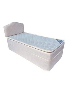 Deep Sleep Devan Bed With Headboard And Spring Pillow Top Mattress White 90 x 200cm - v1613188719/N44377376A_1