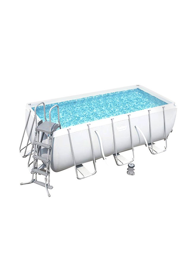 Bestway Power Steel Rectangular Pool Set 14x7x4feet - Image 1