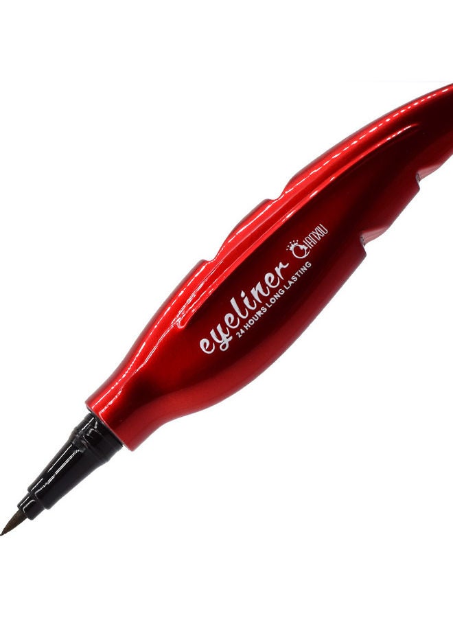 QIANXIU 3-Piece Of Waterproof Eyeliner Red - Image 2