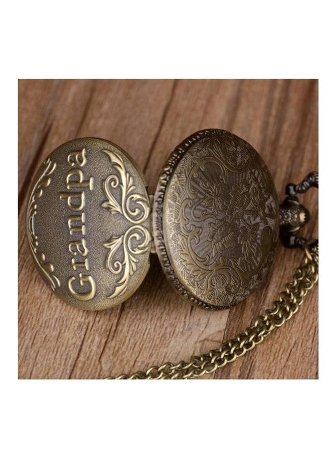 ياش ساعة جيب كوارتز محفورة عليها Grandpa. - Image 5