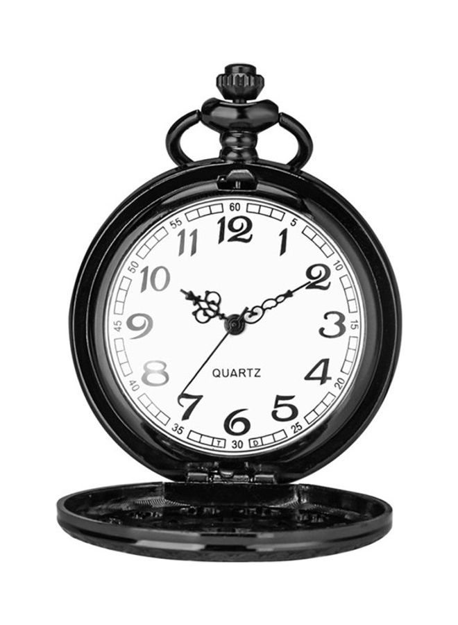 YASH - Spider Web Black Quartz Pocket Watch - Image 1