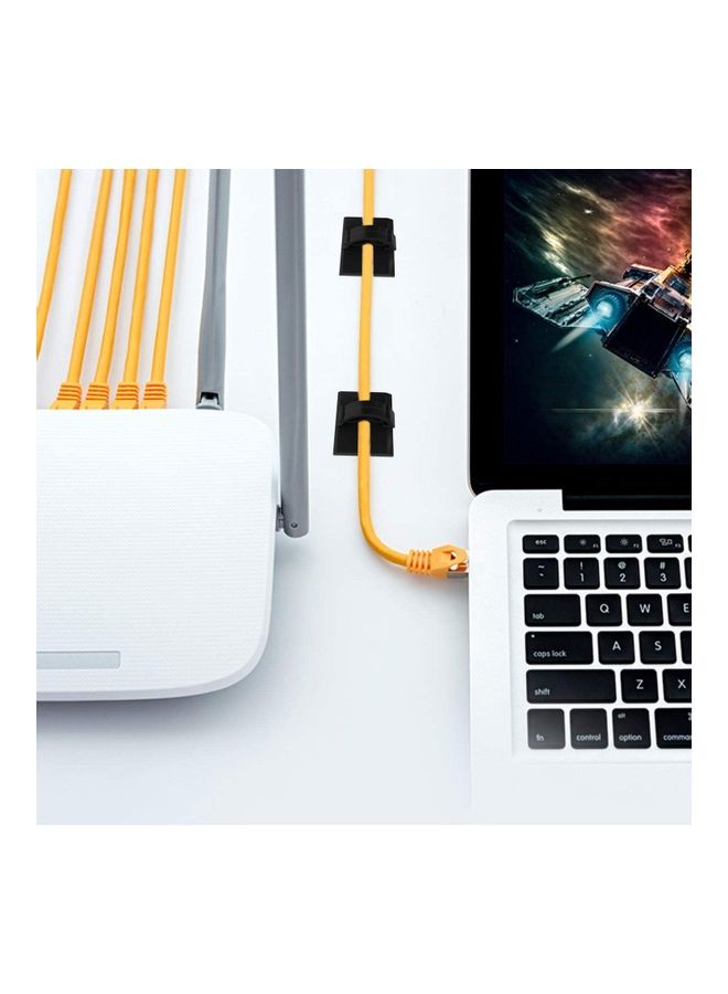 Genetic 50 Piece Adhesive Wire Clips Management Holder Clamps Black - Image 4