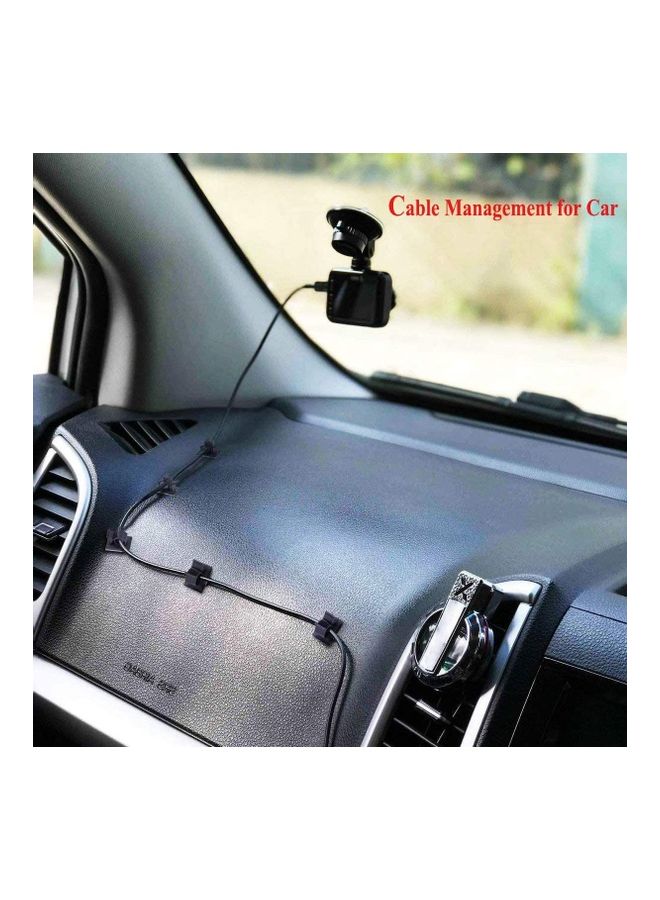 Genetic 50 Piece Adhesive Wire Clips Management Holder Clamps Black - Image 5