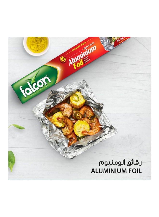 فالكون رقائق ألومنيوم للتغليف فضي 10.14متر - Image 1