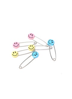 LuQu 6-Piece Smiley Face Safety Pins  - Image 1
