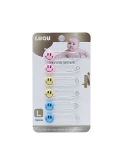 LuQu 6-Piece Smiley Face Safety Pins  - Image 2