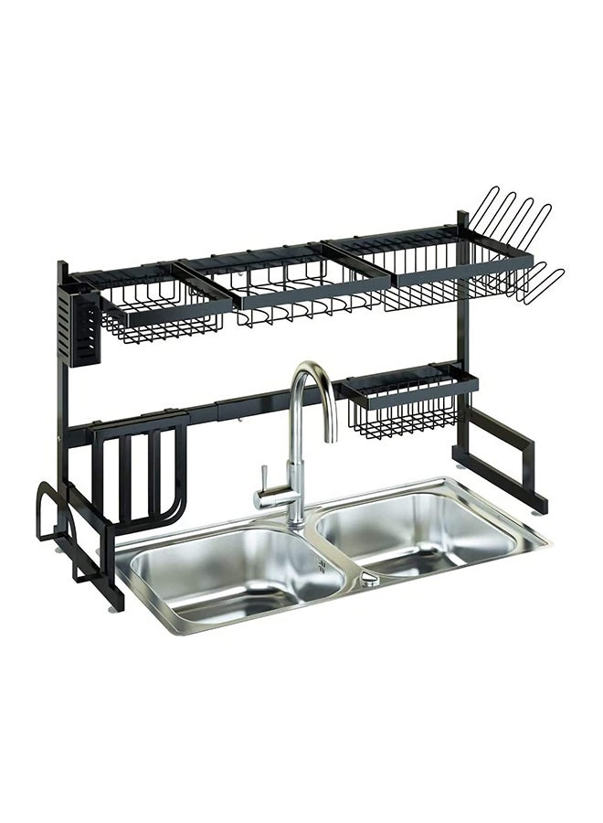 Dish Drying Rack Over The Sink Silver 38.1 x 58.42 x 17.78cm - Image 1