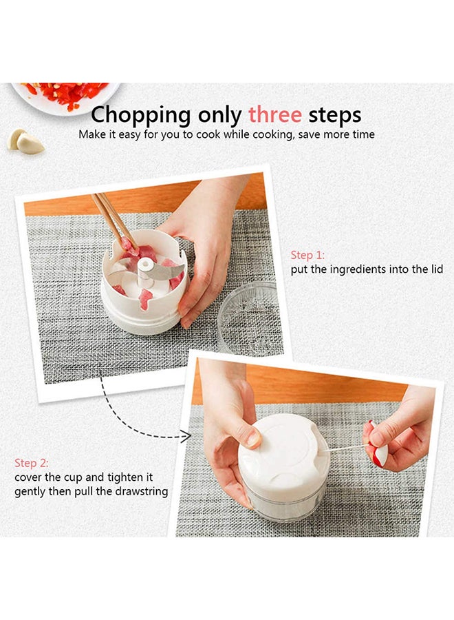 Generic Manual Food Chopper White 170grams  - Image 3